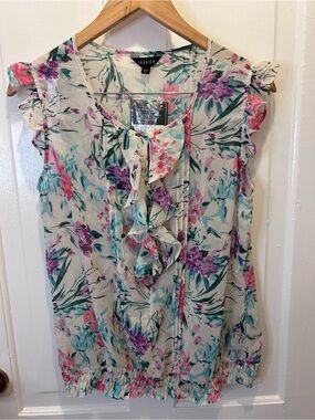 Jessica Floral Ruffle Cap Sleeve  from Sears